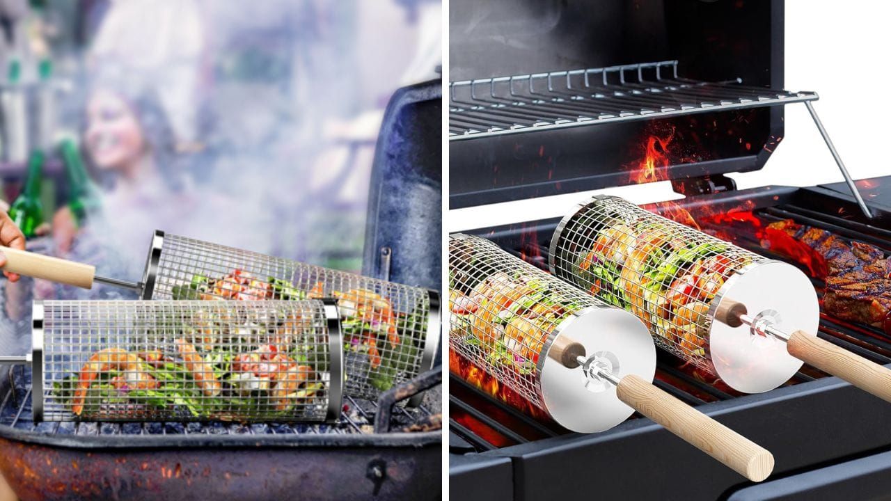 The Best Rolling Grill Basket for Perfectly Cooked Vegetables and More