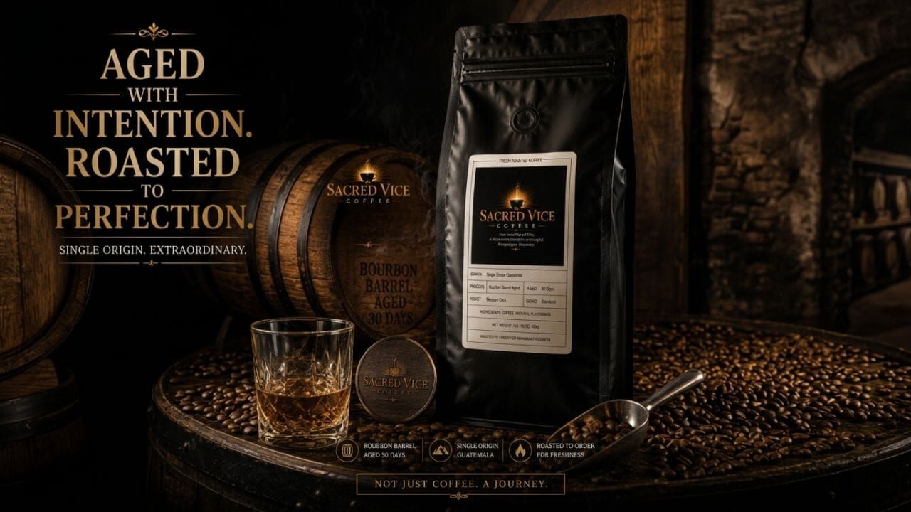 Sacred Vice Coffee: Whiskey Barrel Aged Coffee Review