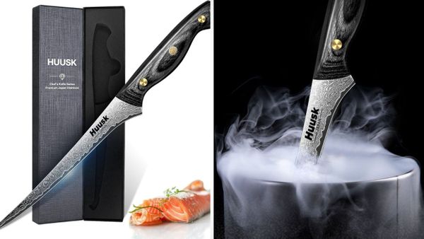 Huusk Damascus Fish Fillet Knife: Upgrade Your Kitchen Tools