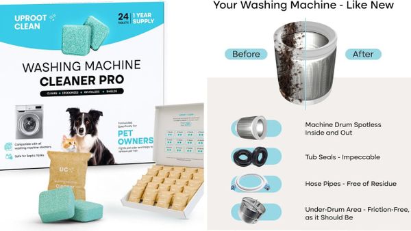 Uproot Clean Washing Machine Cleaner Tablets: Say Goodbye to Smelly Laundry