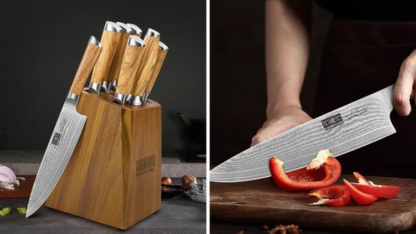 HOSHANHO Damascus Knife Block Set 7PCS: A Cut Above the Rest