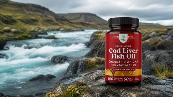 Nature's Craft Cod Liver Oil Capsules: Premium Wild-Caught Omega-3 with Vitamins A & D3
