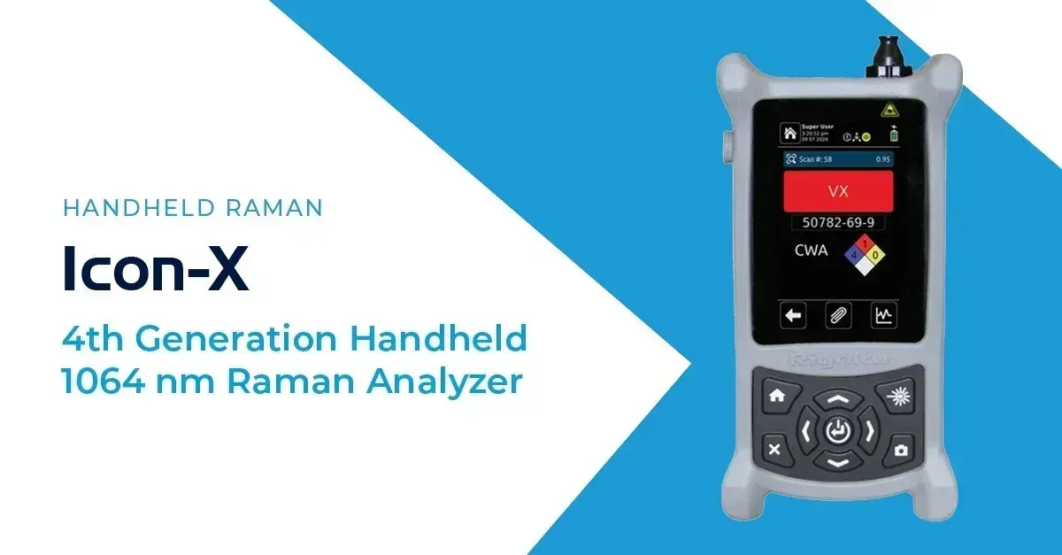 Rigaku unveils Icon-X fourth generation handheld 1064 nm Raman analyser