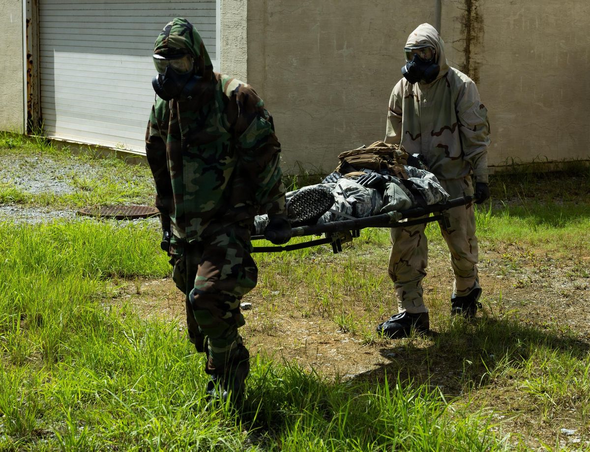 US Marines carry out CBRN training in Okinawa, Japan