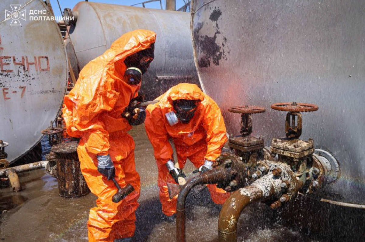 Russian strike on Ukrainian critical infrastructure facility causes chemical leak