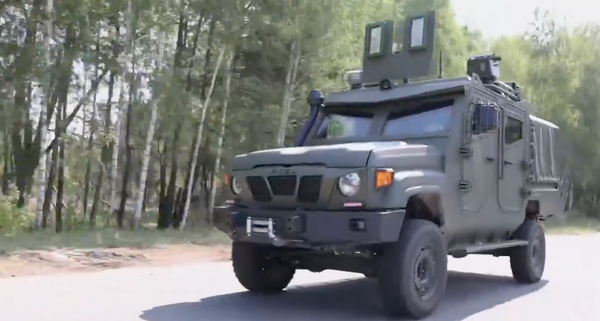 Ukrainian National Guard unveils armoured vehicles for chemical, radiological reconnaissance