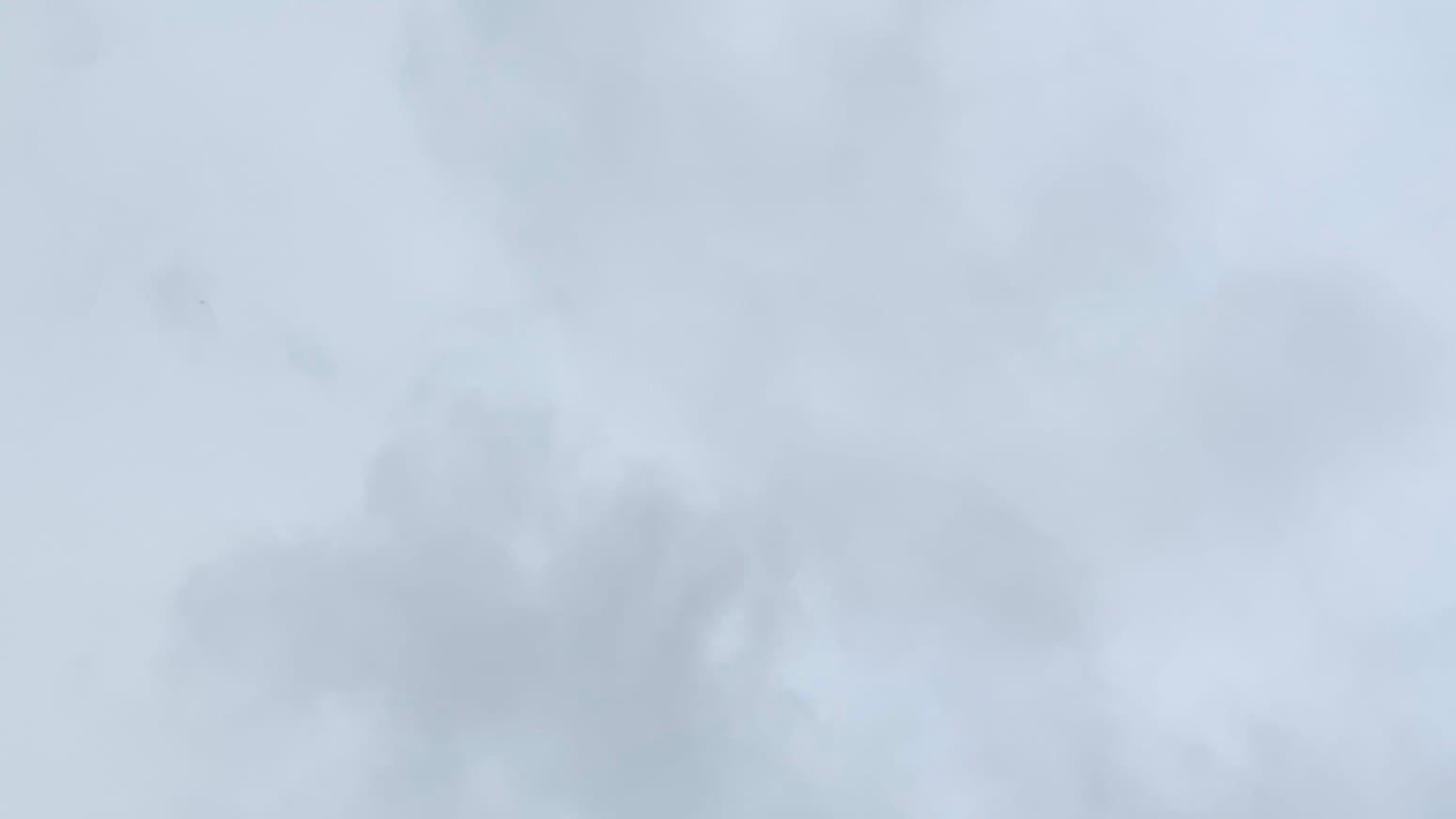 A patch of medium-light gray cloudy sky with some indistinct medium-dark gray cloud forms overlaid on the middle. 