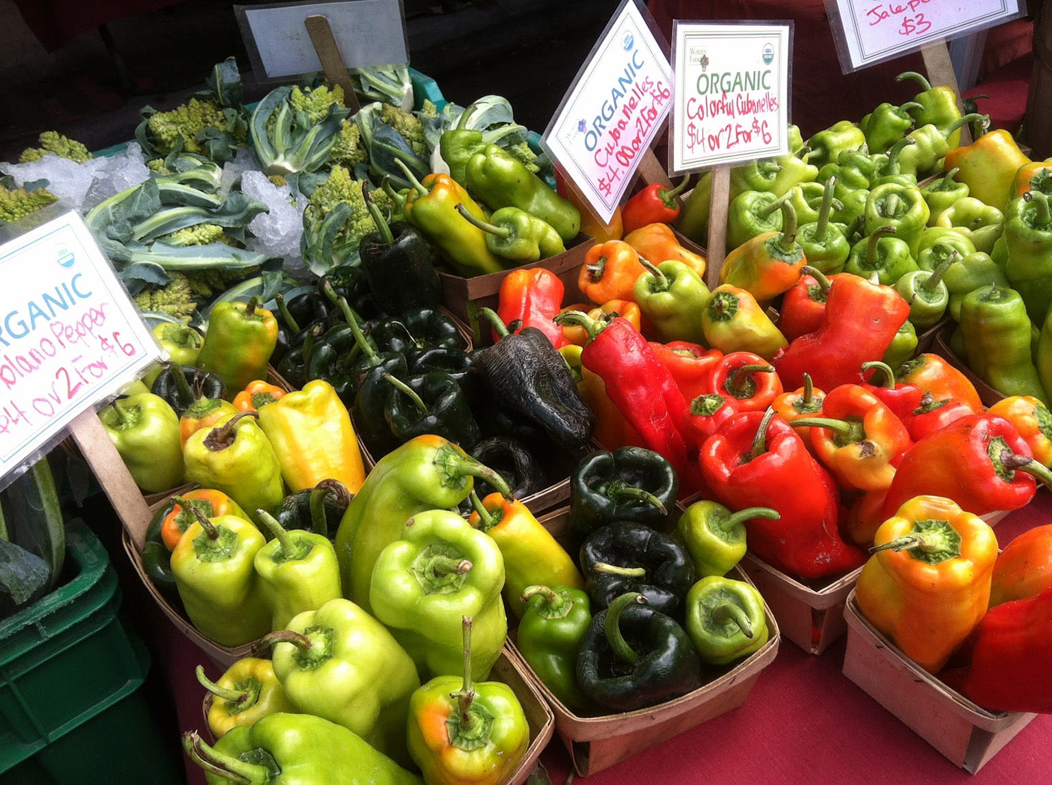 Poblano and Cubanelles peppers