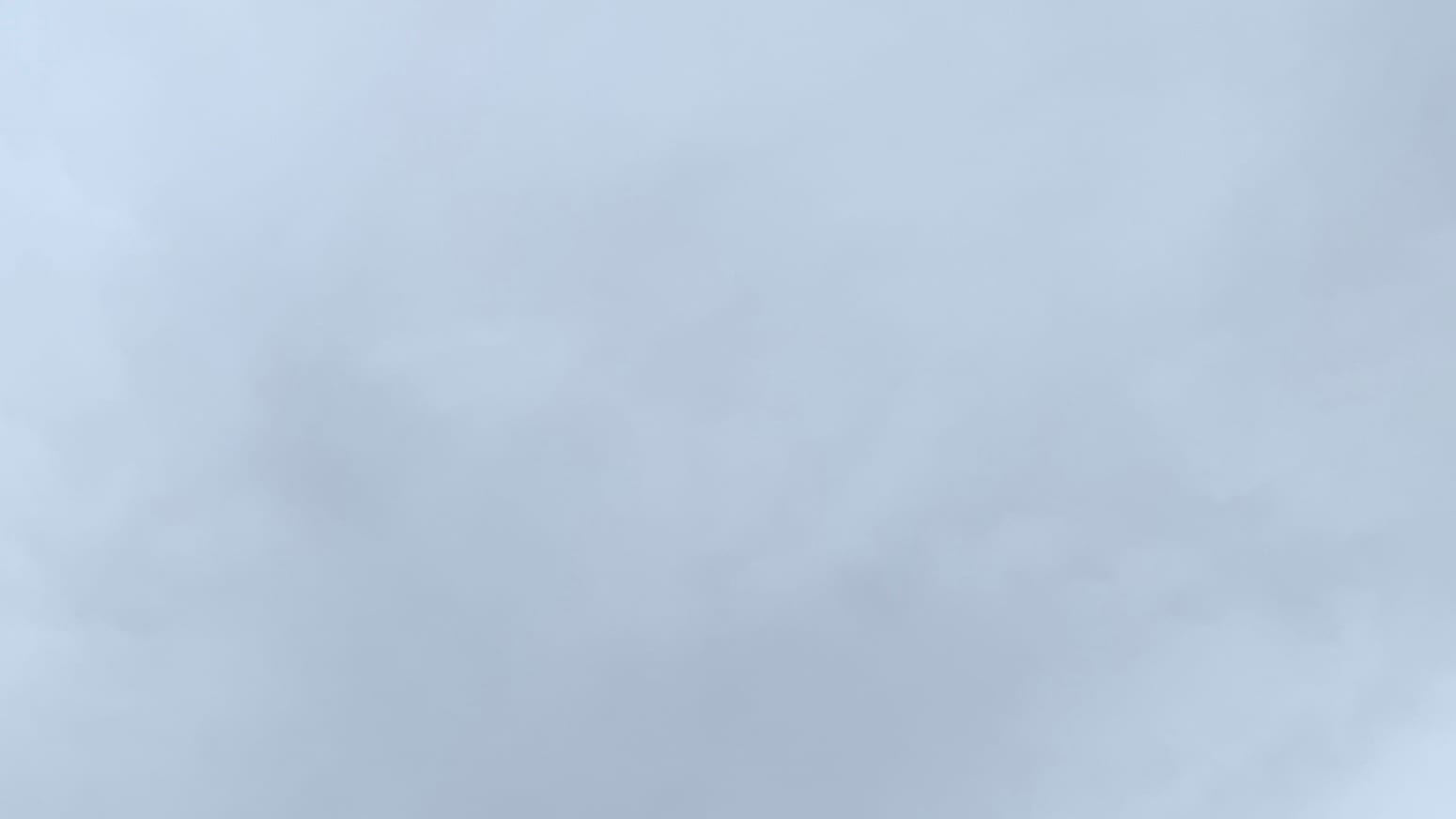 A patch of gray sky, with some faint slightly darker gray mottling running along the middle and lower part.