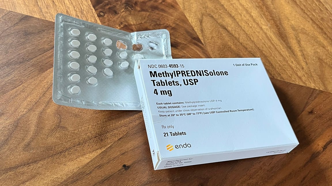 Packaging and pills of MethylPREDNISolone