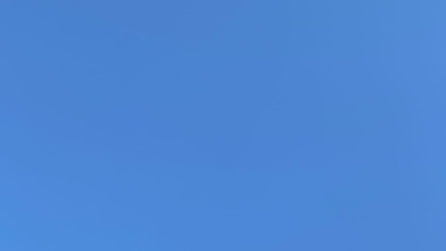 A patch of clear medium-blue sky