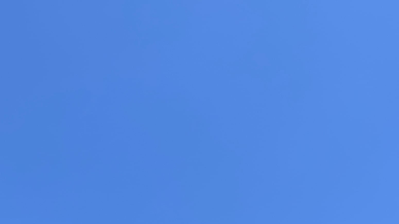 A patch of pure blue sky. 