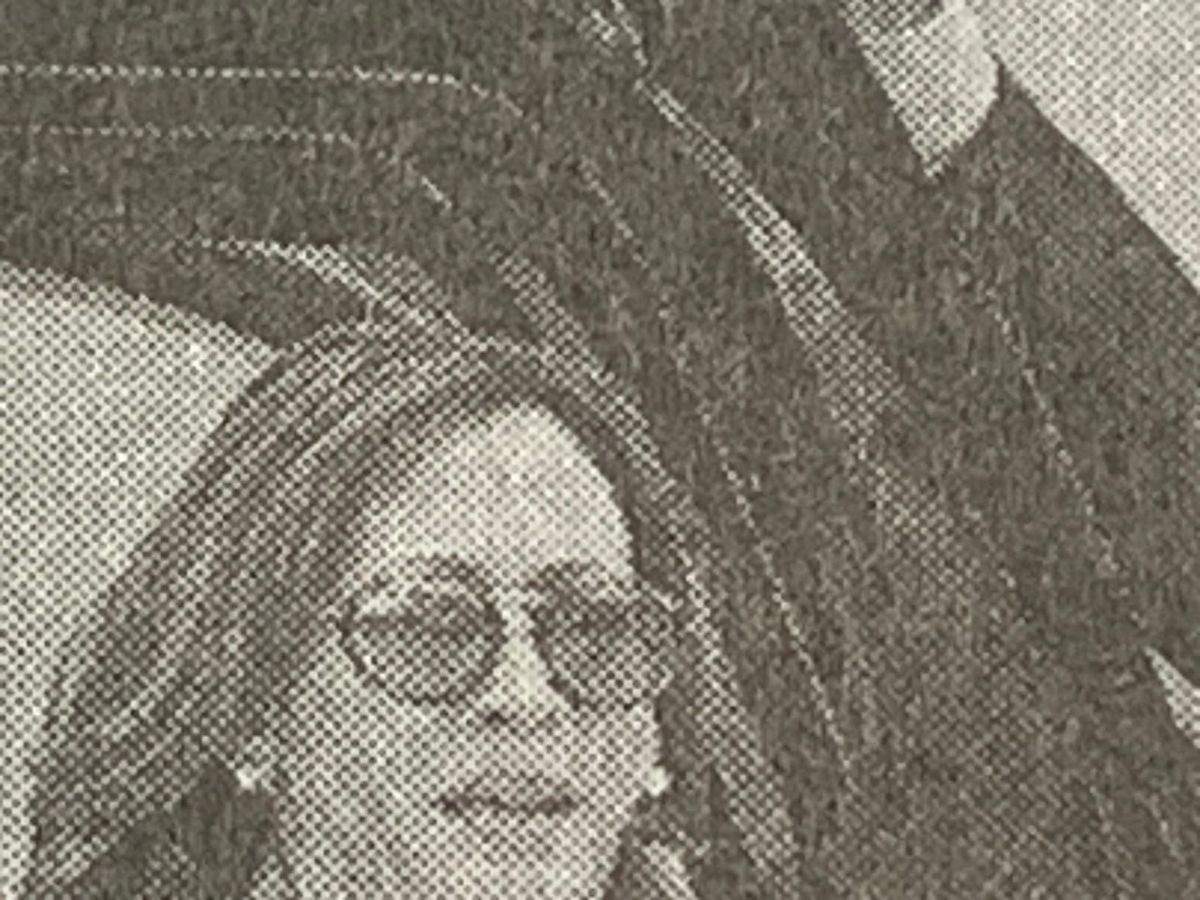 Detail of image of Kamala Harris in a New York Times photo.
