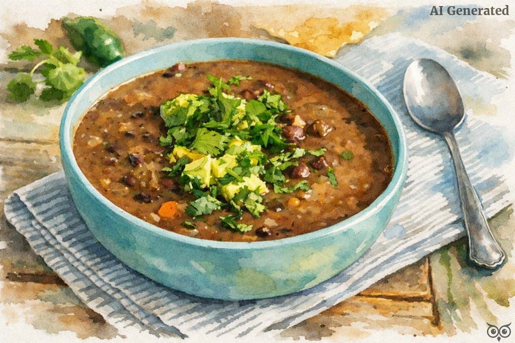 Sopa de Feijão Vermelho e Couve Portuguesa