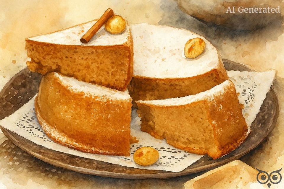 Bolo de Castanhas com Erva-Doce e Canela