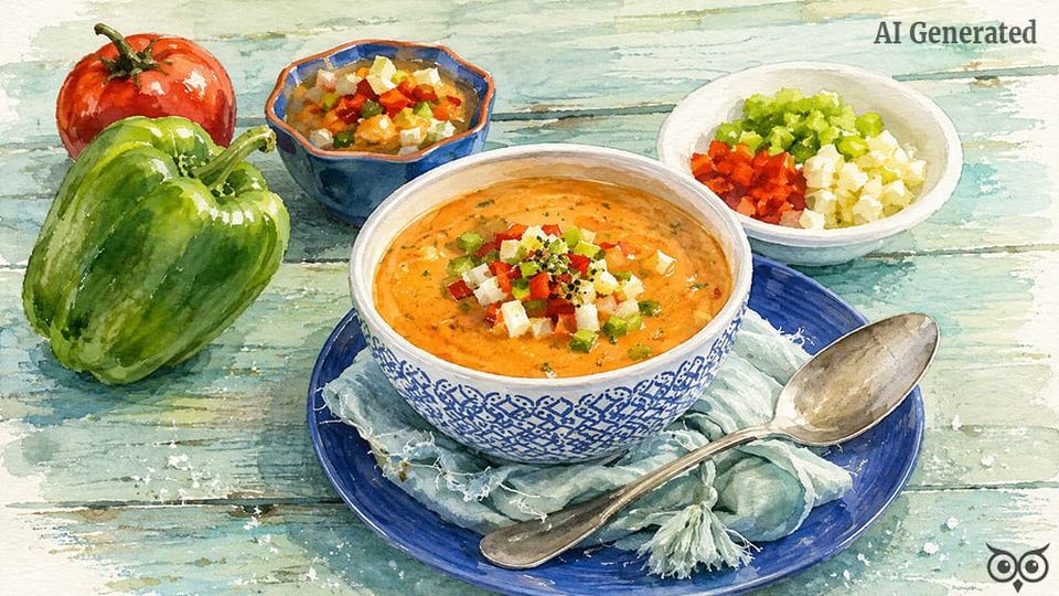 Gaspacho alentejano, o Verão dentro de uma tigela