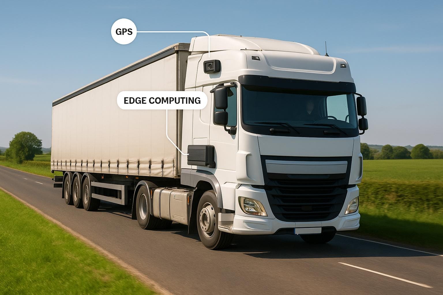 Edge Computing in GPS Trackers for Heavy-Duty Vehicles