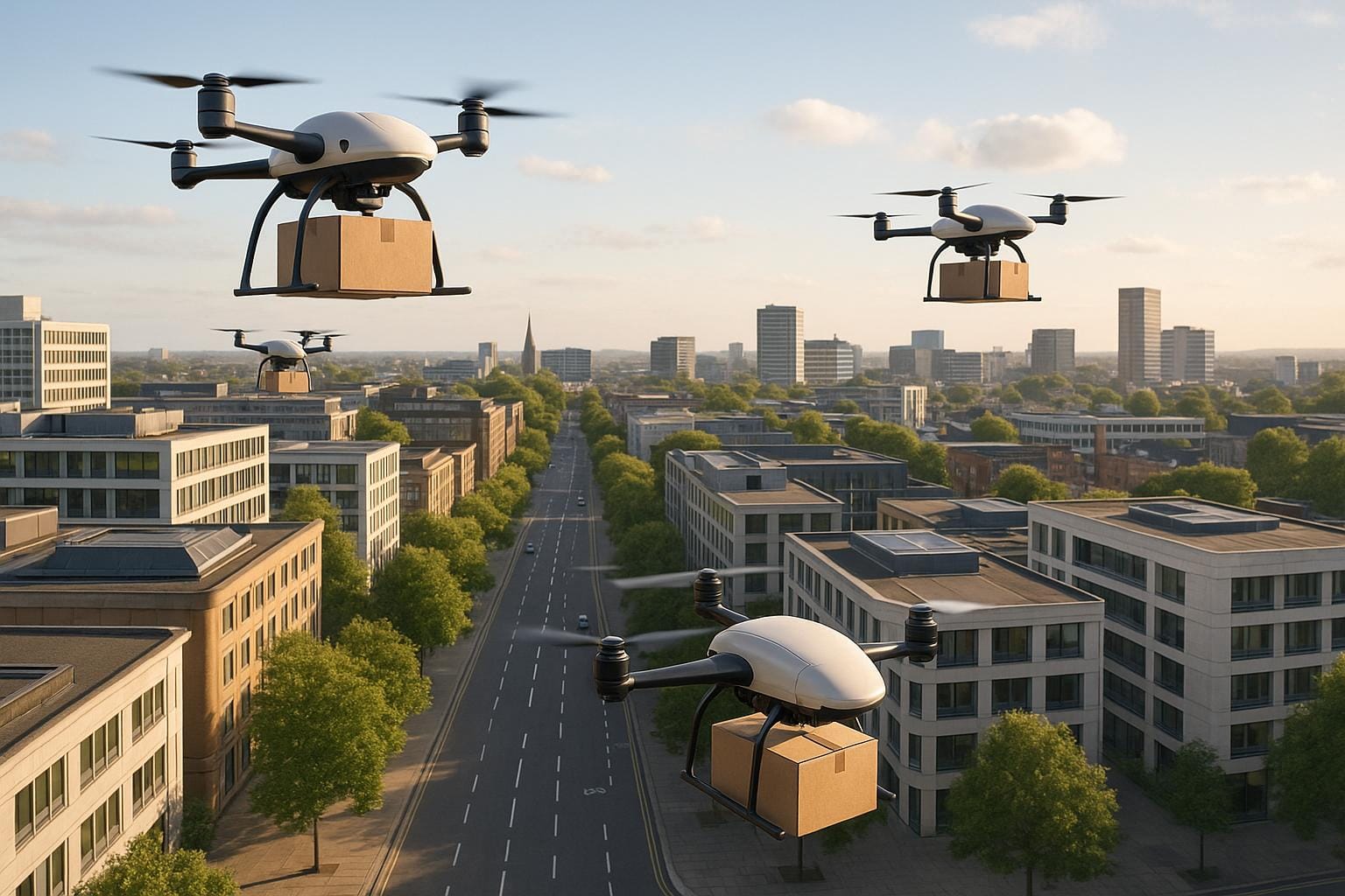 Last-Mile Delivery: Drones in Smart Cities