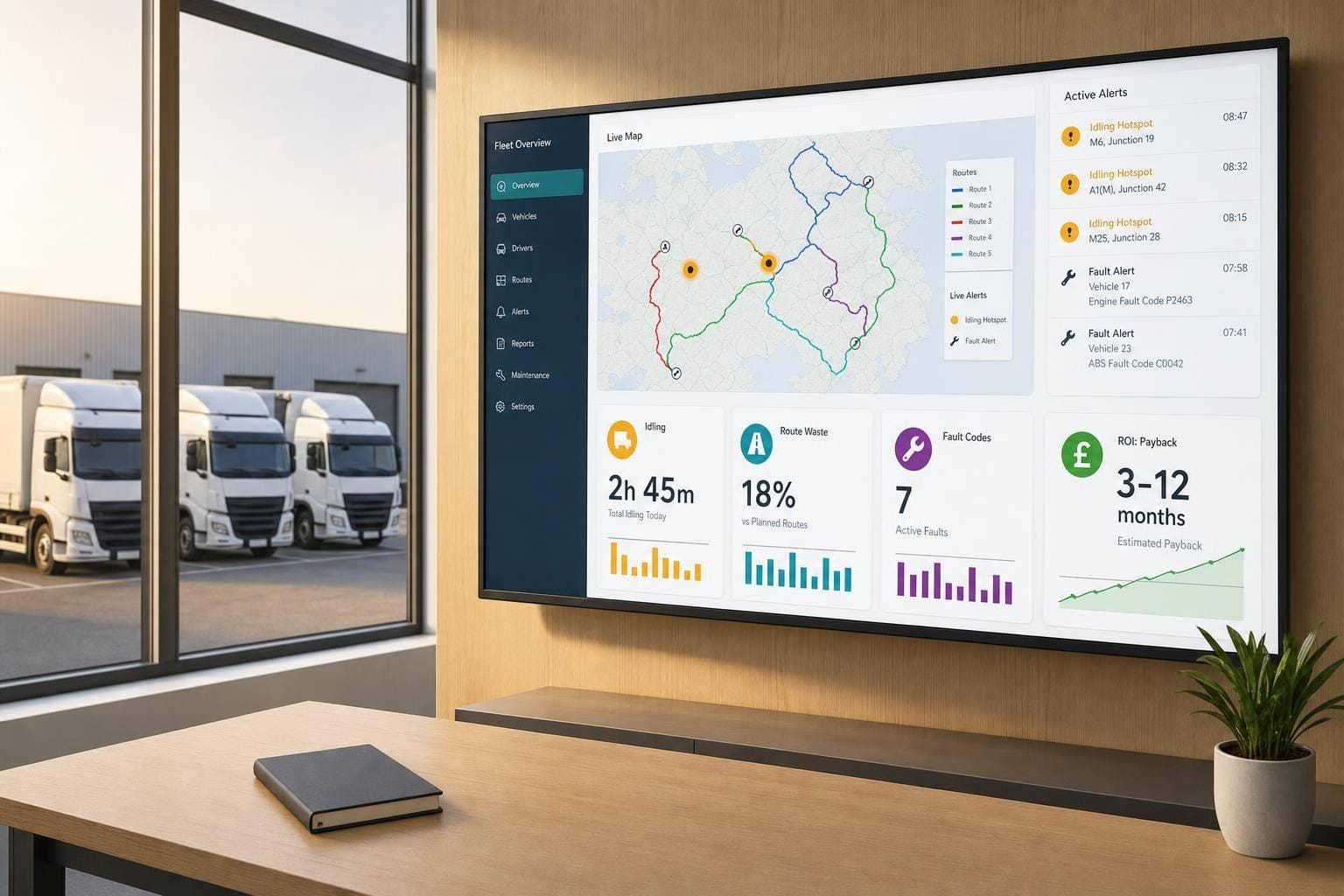 Telematics Data Visualisation: ROI for Fleet Operators