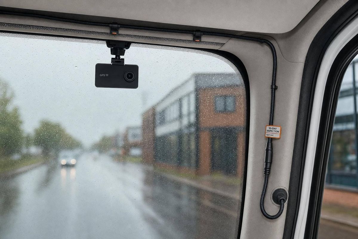 How Fleet Teams Weatherproof Dash Cam Wiring