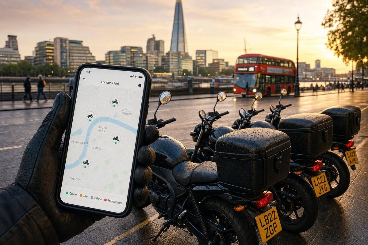 Best Fleet Tracking Devices for Motorcycles in London