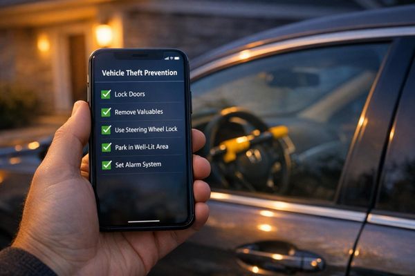 Vehicle Theft Prevention Checklist