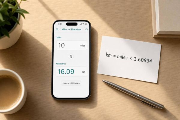 Miles to KM Converter