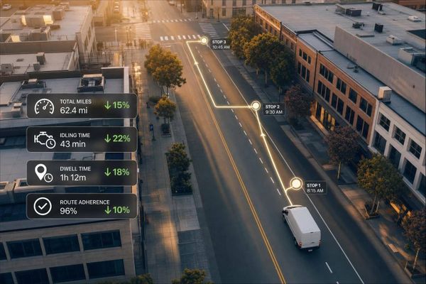 How Route Metrics Cut Van Fleet Costs