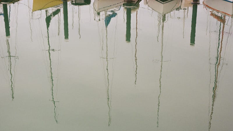 Harbor reflection.