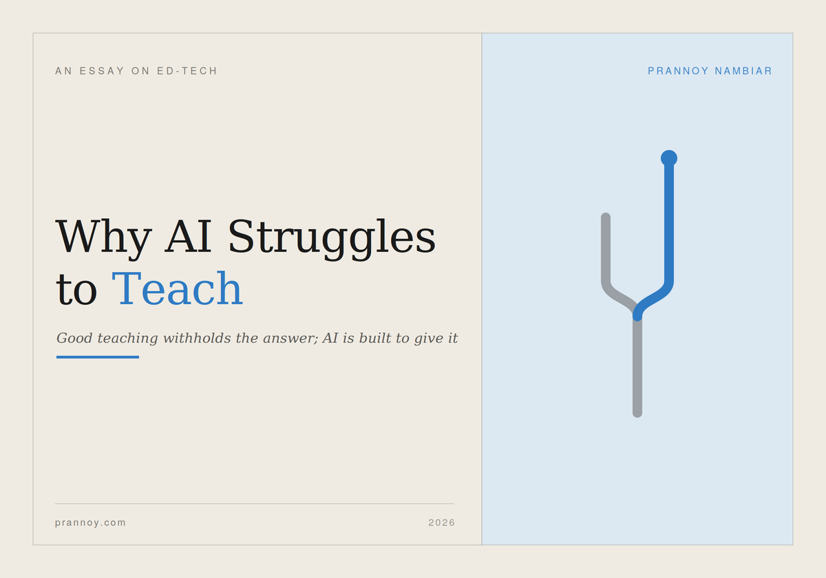 Why AI Struggles to Teach