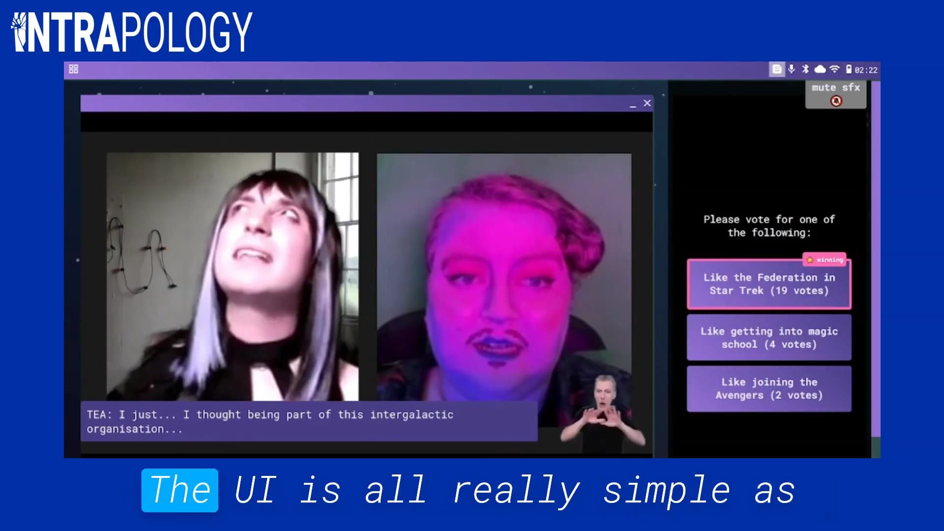 Audio-described trailer