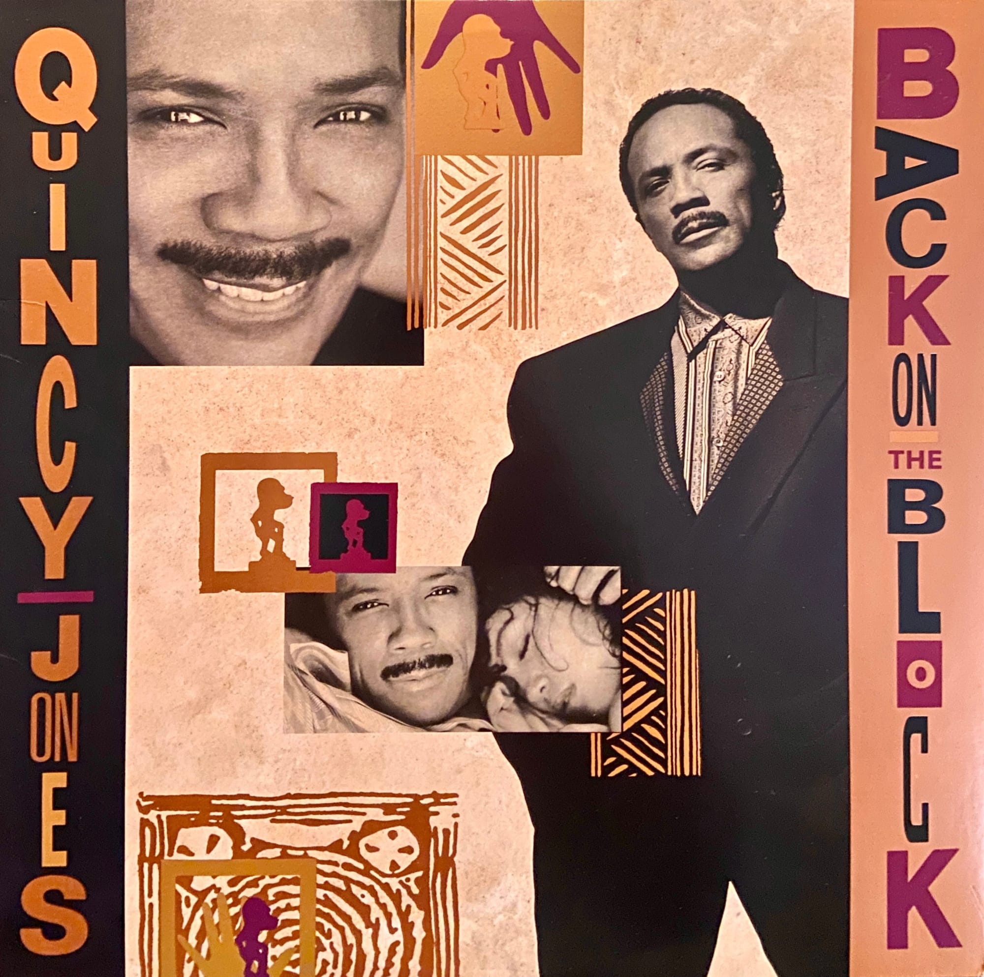 Album cover for Back On the Block by Quincy Jones. 1989. Warner Bros. Records.