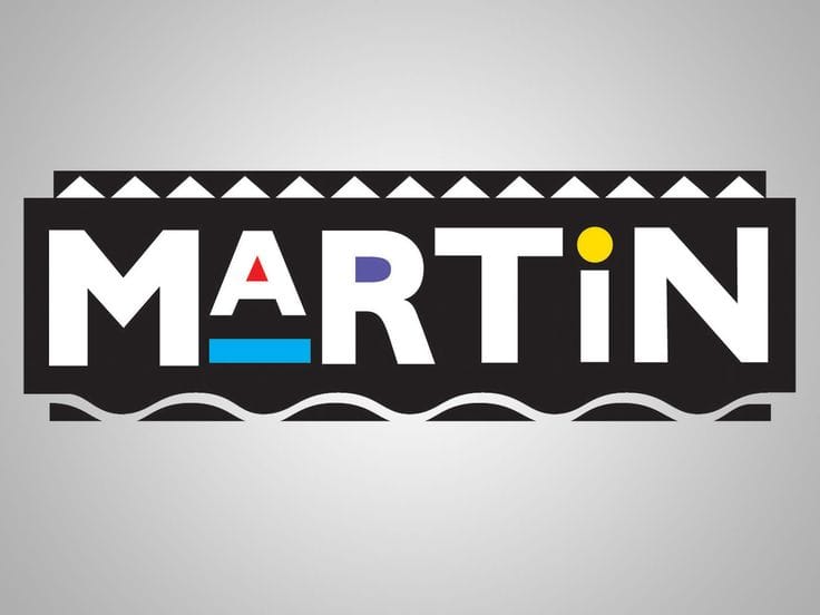 The logo from the 1990s TV sitcom, Martin. Courtesy of Fox.