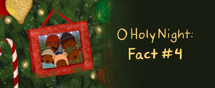 Fact #4 about O Holy Night: A Modern Christmas Carol, written and illustrated by Alleanna Harris and published by Bloomsbury Books.