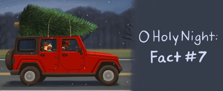 Fact #7 about O Holy Night: A Modern Christmas Carol, written and illustrated by Alleanna Harris and published by Bloomsbury Books.