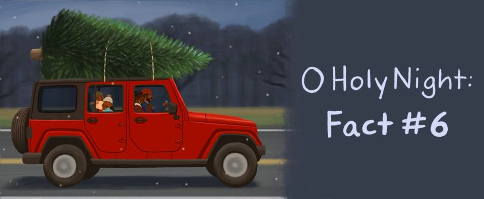 Fact #6 about O Holy Night: A Modern Christmas Carol, written and illustrated by Alleanna Harris and published by Bloomsbury Books.