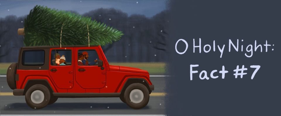 Fact #7 about O Holy Night: A Modern Christmas Carol, written and illustrated by Alleanna Harris and published by Bloomsbury Books.
