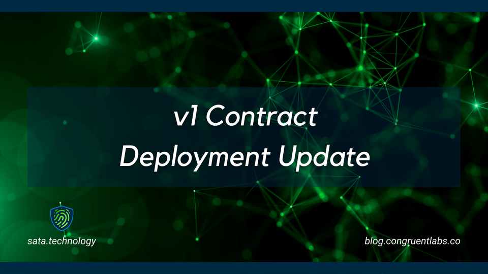 v1 Contract Deployment Update