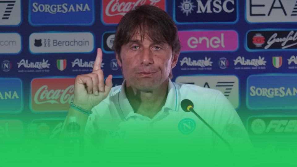 Conte, stile Napoli: “Siamo in ricostruzione. Rosa incompleta, noi rompiscatole. Mercato? Per il futuro”