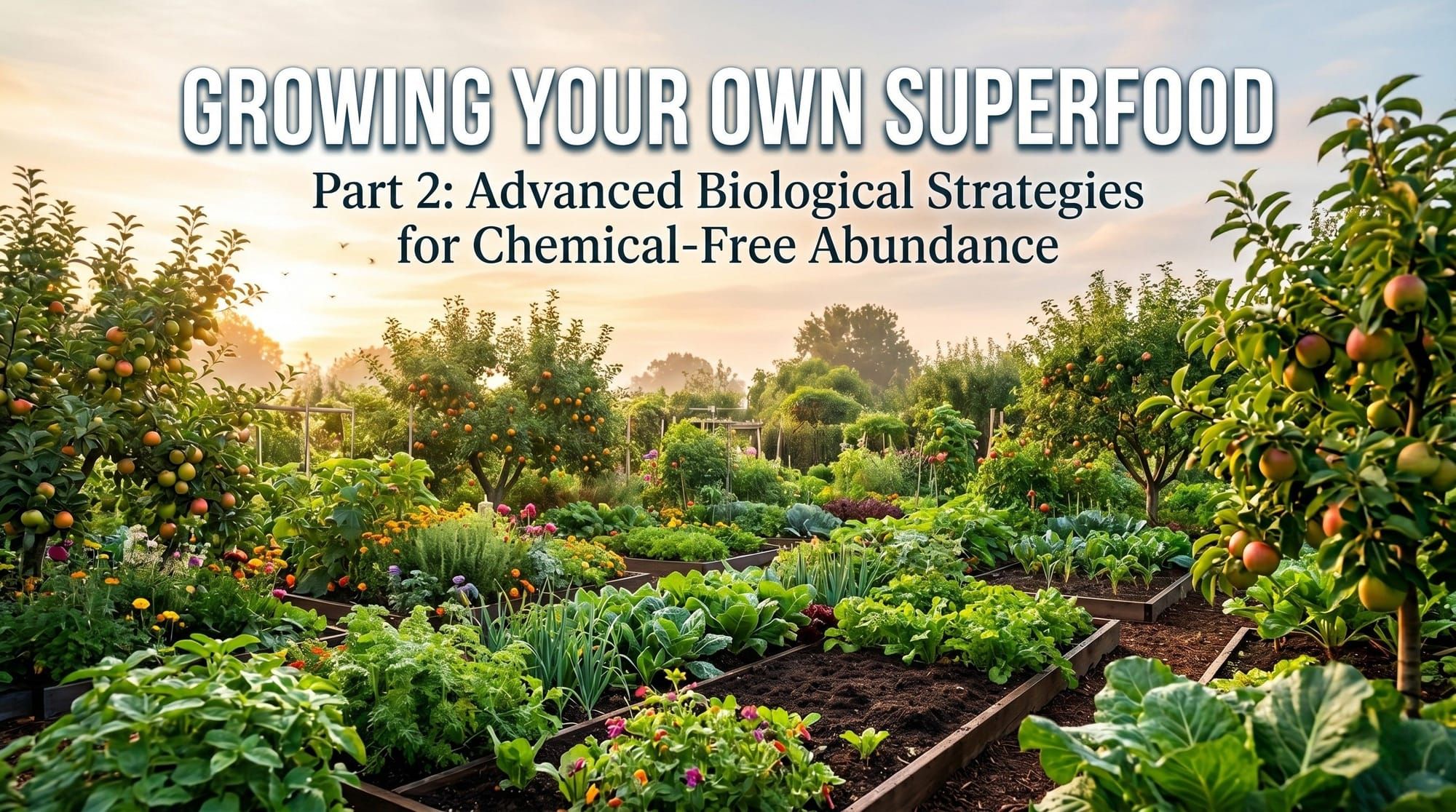 🌱Growing Your Own Superfood  - Part 2: Advanced Biological Strategies for Chemical-Free Abundance 🌿