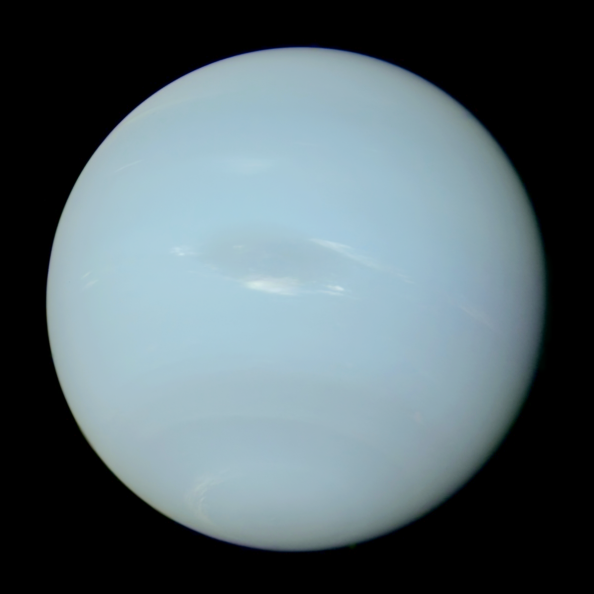 Neptune in true color - NASA / Voyager 2 / PDS / OPUS / Ardenau4, CC0, via Wikimedia Commons