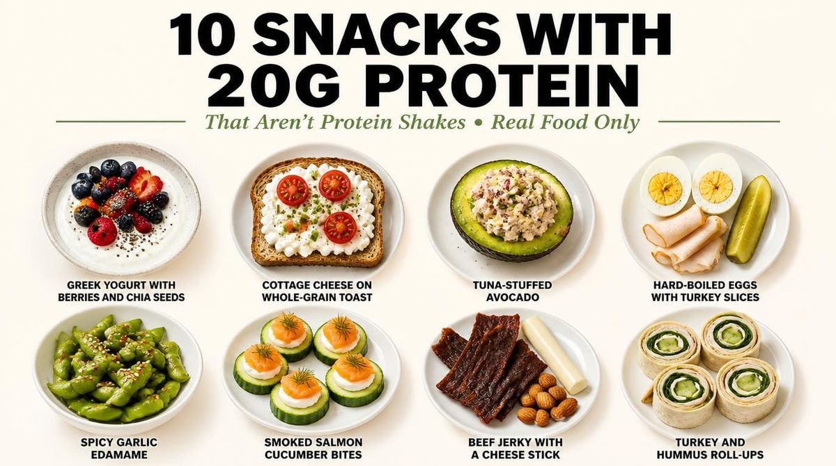 10 Snacks With 20g Protein That Aren't Protein Shakes: Easy, Delicious Grab-and-Go Wins
