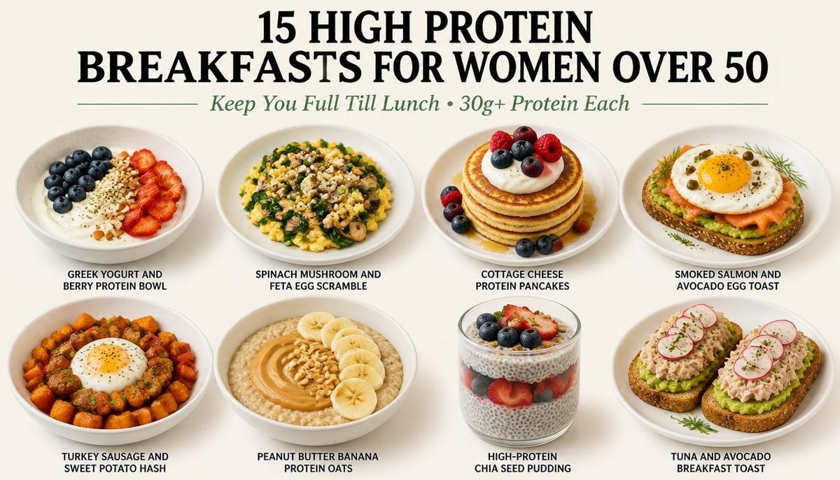 15 High-Protein Breakfasts With 30g+ Protein for Women Over 50 That Keep You Full Till Lunch (No Sad Egg Whites)