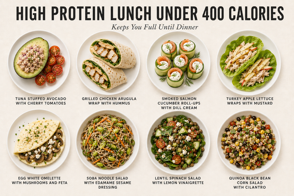 High Protein Lunch Ideas Under 400 Calories That Actually Keep You Full Until Dinner
