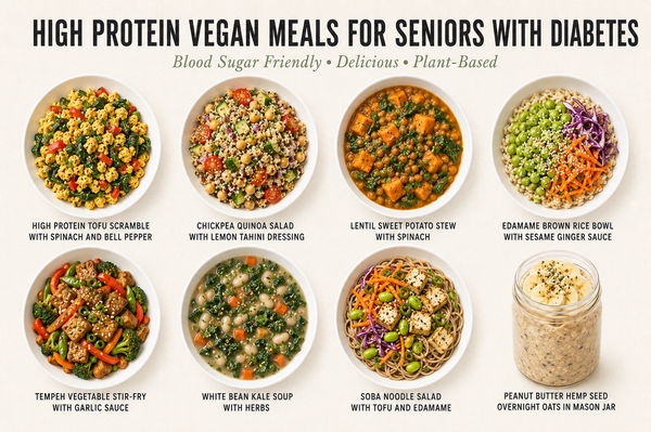15 High Protein Vegan Recipes for Seniors with Diabetes That Are Actually Delicious and Blood Sugar Friendly