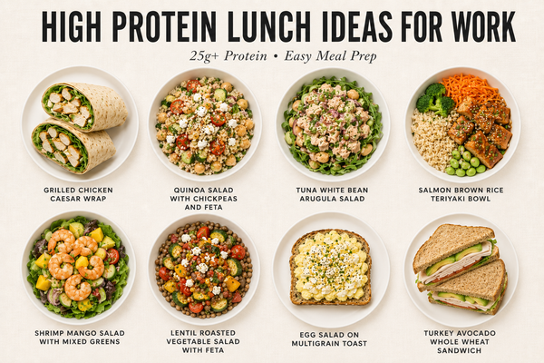 Easy High Protein Lunch Ideas for Work That'll Make Your Coworkers Jealous (25g+ Protein)