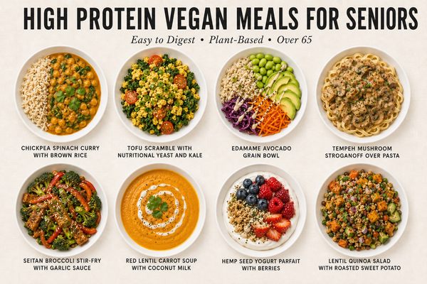 15 High Protein Vegan Meals for Seniors Over 65 That Are Easy to Digest and Delicious to Eat