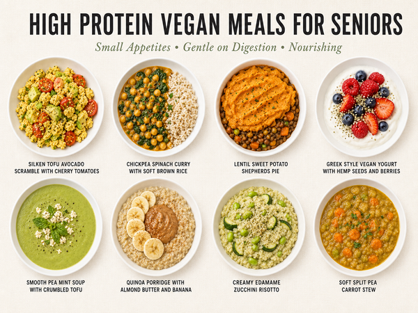 12 High Protein Vegan Meals for Seniors with Small Appetites: Easy, Nourishing Recipes That Are Gentle on Digestion
