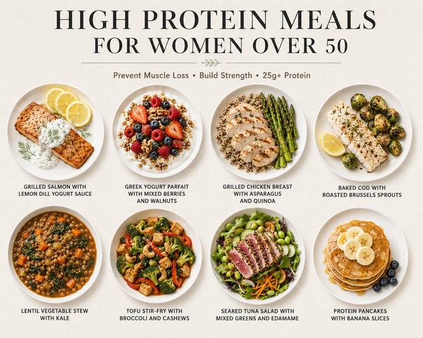 15 High Protein Meals for Women Over 50 to Prevent Muscle Loss: Delicious Recipes That Build Strength (25g+ Protein Each)