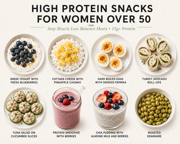 10 High Protein Snacks for Women Over 50 to Stop Muscle Loss Between Meals: Delicious Options That Actually Keep You Full (15g+ Protein)